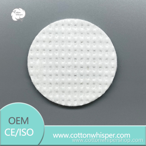 The small checkered round cotton pad